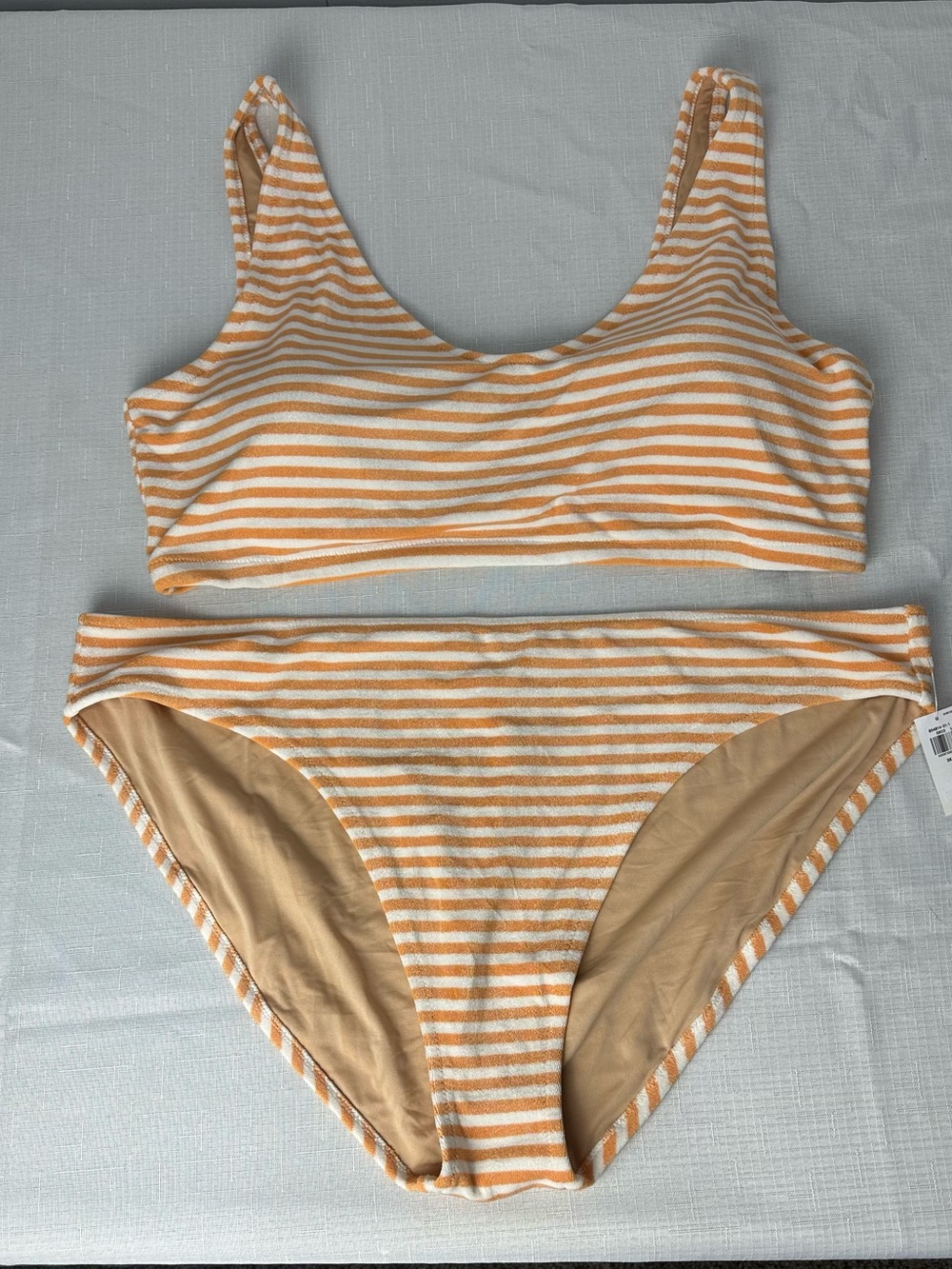 NWT Old Navy Orange & White Terry Bikini 3X - Picture 8 of 14